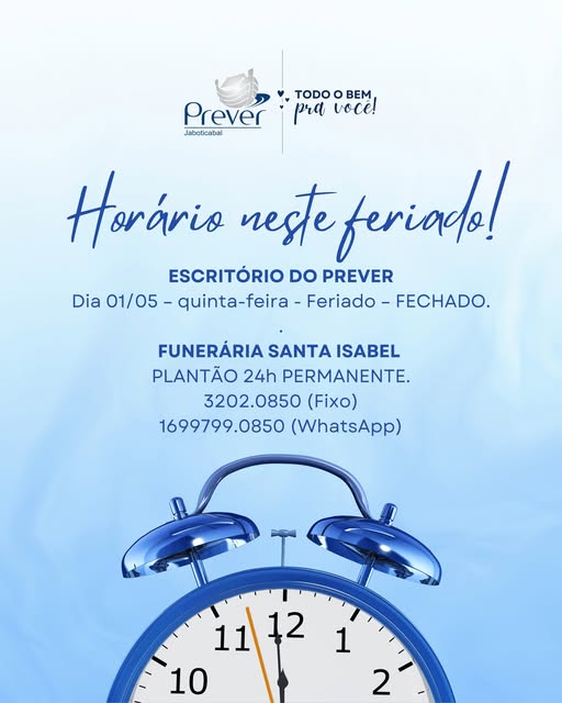 Confira nosso horário de funcionamento.