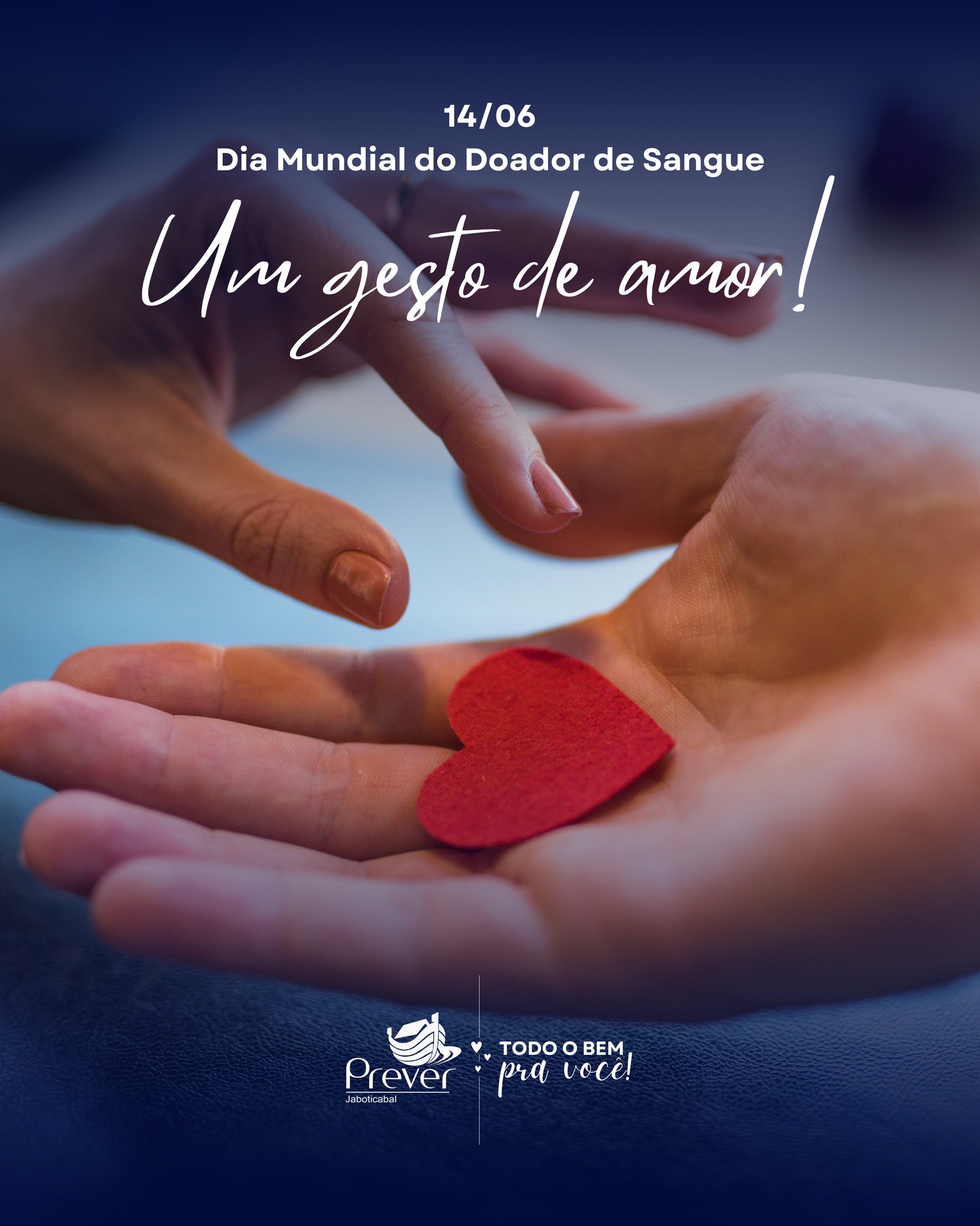 Hoje é Dia Mundial do Doador de Sangue!