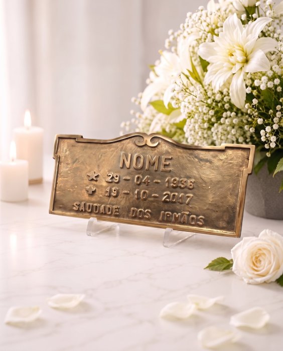 Placa Bronze sem foto